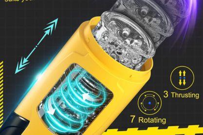 rotating and thrusting automatic male masturbator
