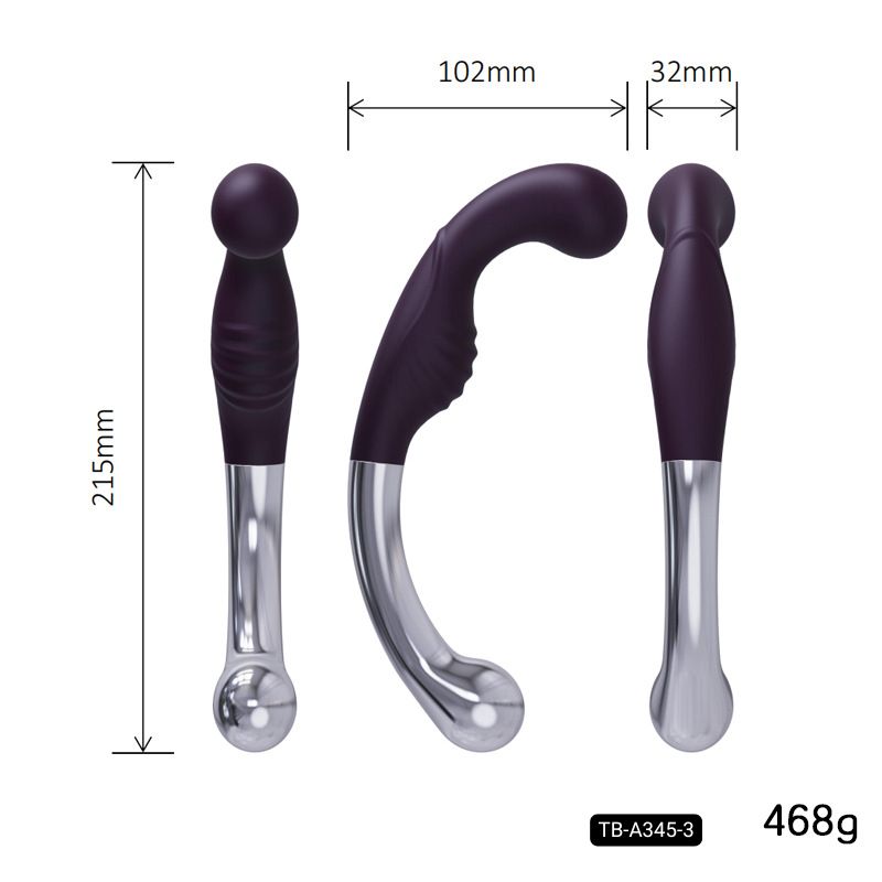TB-A345 QuadraVibe Wand Series The Magic Prostate Wand Seris Features 4 Different Designs