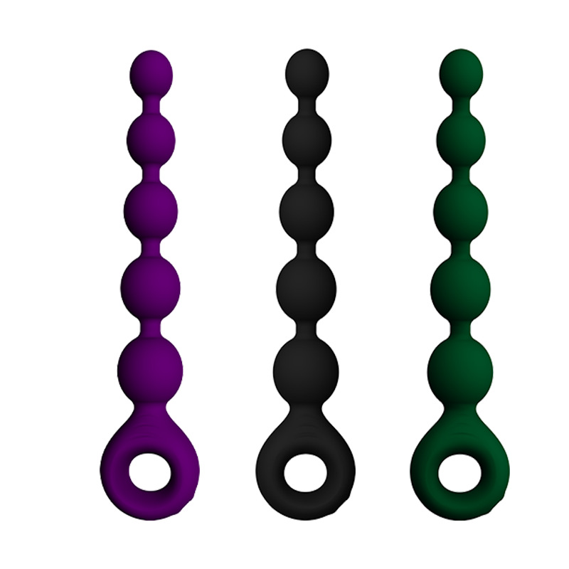 TB-A509 Vibrating Silicone Beads Vibrating Anal Beads Made With Liquid Silicone