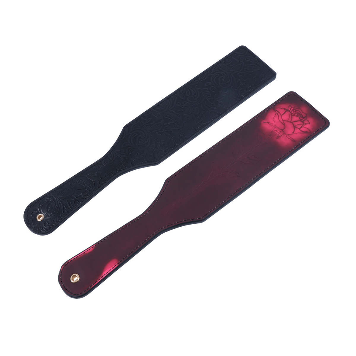 TB-S051 Embossed Rose Thermochromic Spanking Paddle