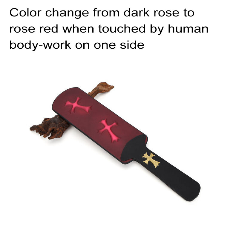 TB-S048 Thermochromic Cat-claw or Cross Pattern Spanking Paddle