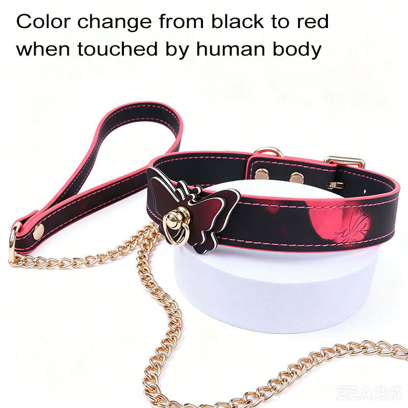 TB-S052 Thermochromic Butterfly Choker
