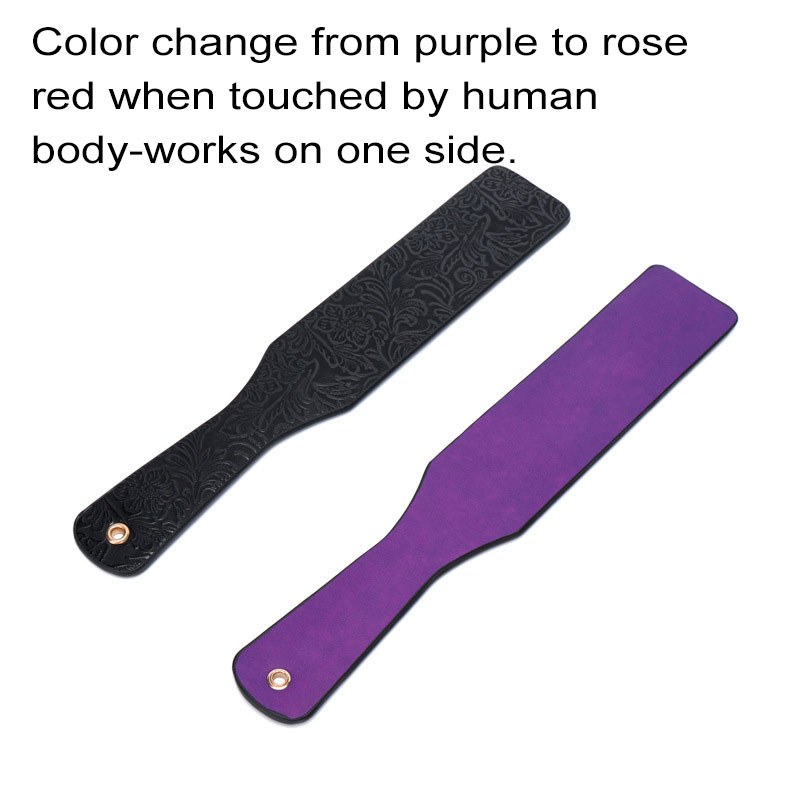 TB-S057 Thermochromic Handprint Spanking Paddle (Purple-to-Rose Red)